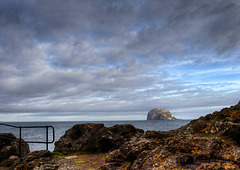Bass Rock, in the Firth of Forth, photographed from North Berwick