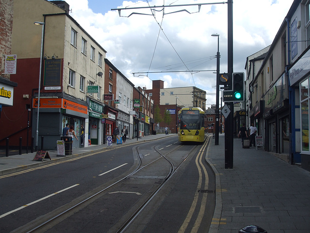 DSCF0520 Manchester Metrolink car set 3020 in Rochdale -  4 Jul 2015