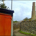 Penandrea mine chimney, Redruth, Cornwall.