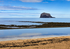Bass Rock, in the Firth of Forth, photographed from North Berwick