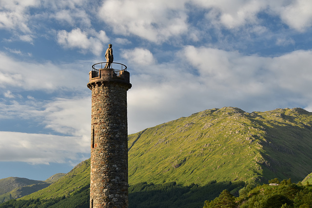 The Jacobite monument, Glenfinnan - and a Happy (High) Fence Friday!
