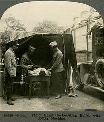 Locating a Bullet with an X-ray Machine, French Field Hospital, World War I
