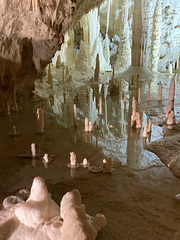 Lake of Candles in Frasassi Caves, Genga, Italy.