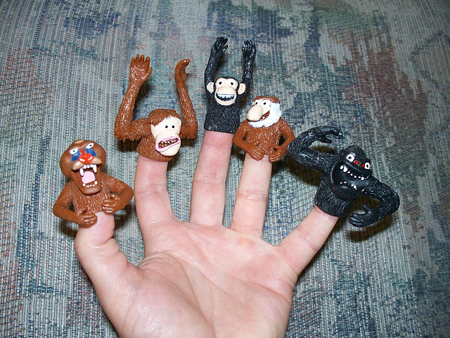 Rubber Ugly Finger Apes