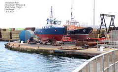 Shoreham Port Pilot Cutter Vega & workboat Antares - Southwick - 20 5 2023