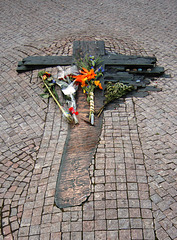 Memorial to the Citizens of Prague who died During the 1968 Russian Occupation of the City, Wenceslas Square, Prague