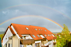 Doppelter Regenbogen über Gaildorf