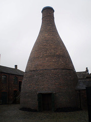 Bottle shaped kiln.