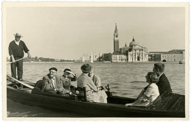 Gondola Ride, Venice, Italy, 1952