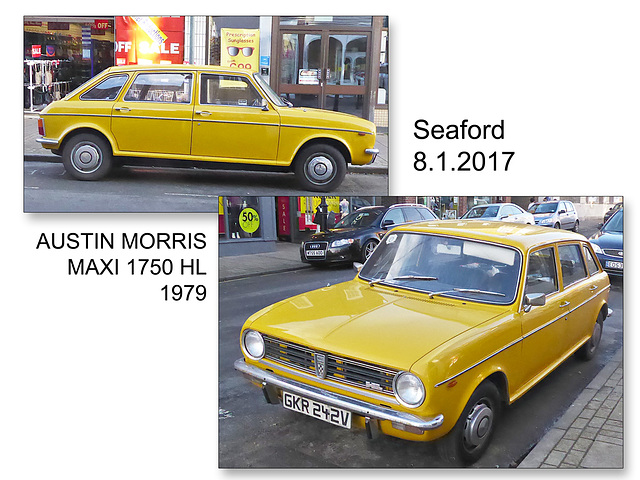 Austin Morris Maxi 1750 HL 1979 - Seaford - 8.1.2017