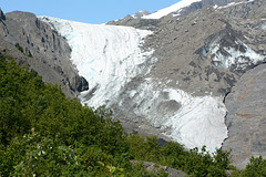 Alaska, The Tongue of the Worthington Glacier and its Left-bank Moraine