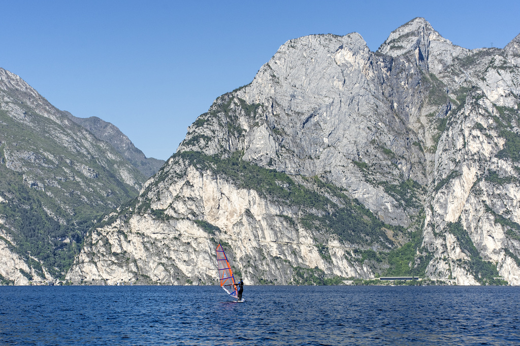 Sailboarding at Lake Garda
