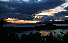 Sunset from Pulpit Hill, Oban 3rd June 1988