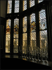 window and candelabra