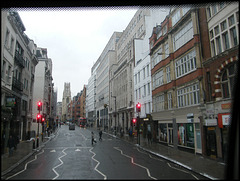 bussing along Fleet Street