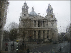 rainy day St Paul's