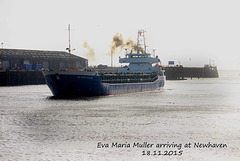 Eva Maria Muller arriving at Newhaven  - 18.11.2015