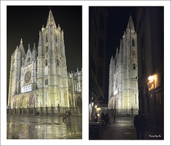 Catedral de León noche