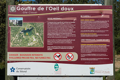 Orientierungstafel am Weg zum Gouffre de l'Oeil Doux - 2015-04-21--D4 DSC0382