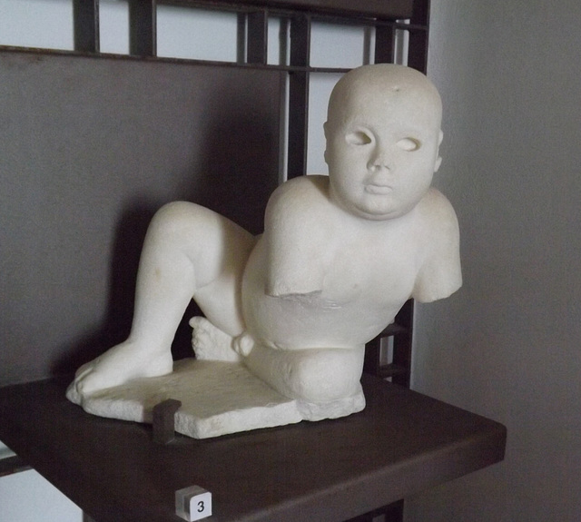Statue of a Crouching Boy from Bacoli in the Museo Campi Flegrei, June 2013