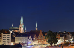 nächtliches Lübeck