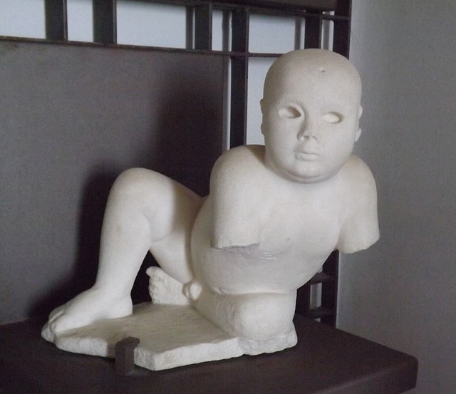 Statue of a Crouching Boy from Bacoli in the Museo Campi Flegrei, June 2013
