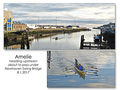 Amelie rowing boat - Newhaven - 8.1.2017