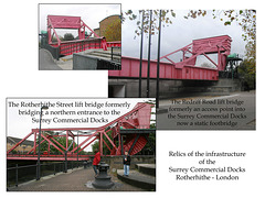Surrey Docks lift bridges - 26.1.2009