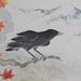 Japanese painting on silk (detail) by Ohmi