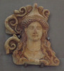 Antefix Head of Athena in the Museo Campi Flegrei, June 2013