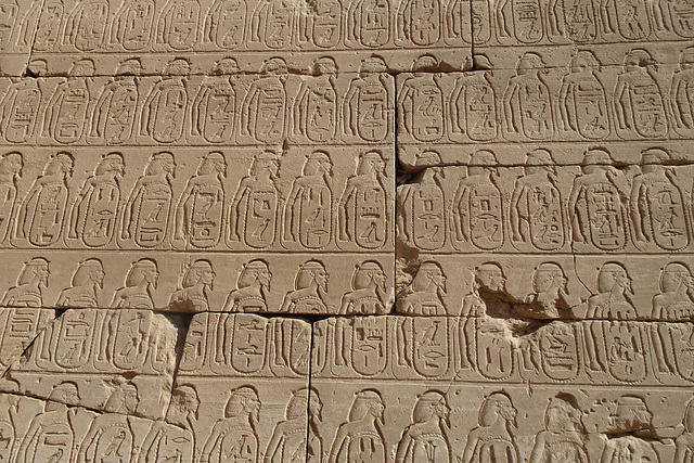 Wall Carvings In The Temple Of Thutmosis III At Karnak