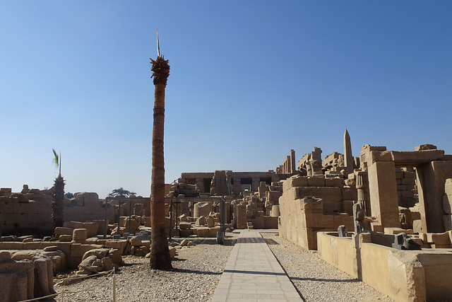 Looking Towards The Hypostyle Hall Of Karnak