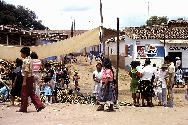Sud du Mexique (MEX). Juillet 1979. (Diapositive numérisée).