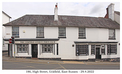 186 High Street, Uckfield, East Sussex - 24 9 2022