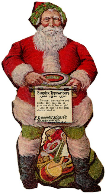 Santa's Favorite Simplex Typewriters, 1908