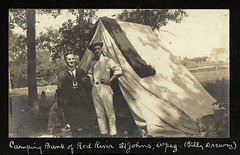 PMB059 CAMPING BANK OF RED RIVER ST JOHNS WPG - (BILLY DREWRY)
