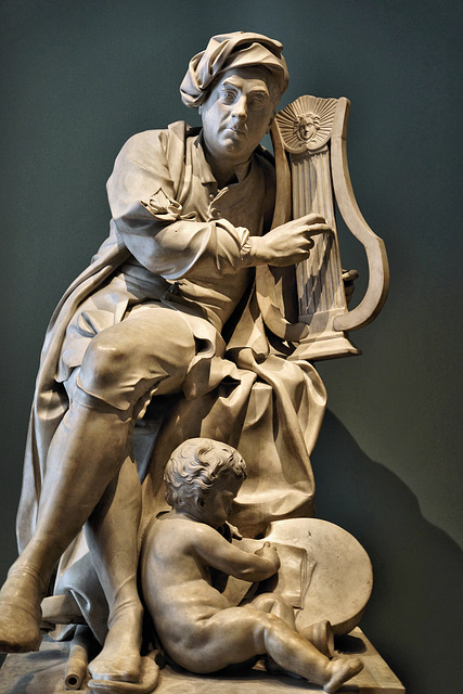 Handel by Roubiliac – Victoria and Albert Museum, South Kensington, London, England