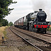 Stanier LMS class 6P Jubilee 45699 GALATEA running as 45562 ALBERTA at Low Scamston Crossing with 1Z27 16.41 Scarborough - Carnforth The Scarborough Spa Express 13th August 2020 (steam as far as York)