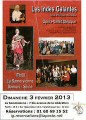 Les Indes Galantes à Samois-sur-Seine le 3 février 2013