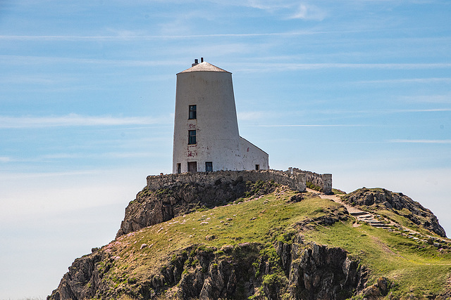 Modern lighthouse, Llanddwyn island