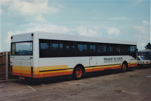 Former Trans Island Bus Services (Singapore) TIB 398K at a workshop near Pampisford, UK – 17 Jun 1997 (360-08)