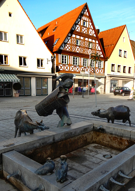 Brunnenfiguren in Ebermannsstadt in Franken