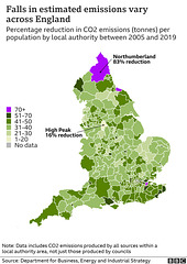 clch - CO2 emissions England [map - 2005 to 2019]