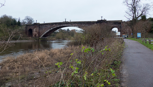 Grosvenor bridge, River Dee,Chester