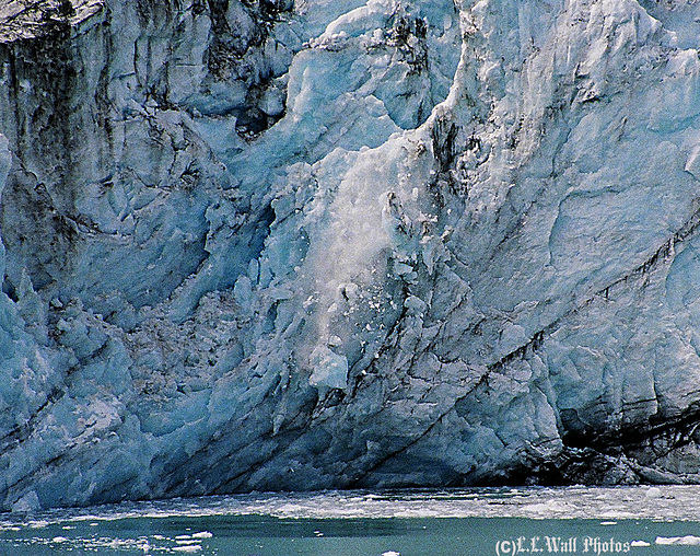 Icefall Frozen in Midair