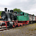 Historische Werksbahnlok auf dem Zechenbahnhof (Zeche Zollern 2/4, Dortmund-Bövinghausen) / 20.05.2023