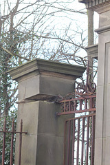 Detail of grade 1 listed gates, Nettleham Hall, Lincolnshire