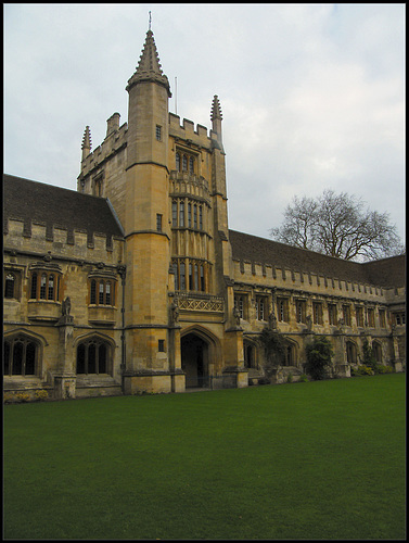 St Swithun's Tower from the quad