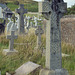Celtic style crosses in the cemetery at St Tudno's Church