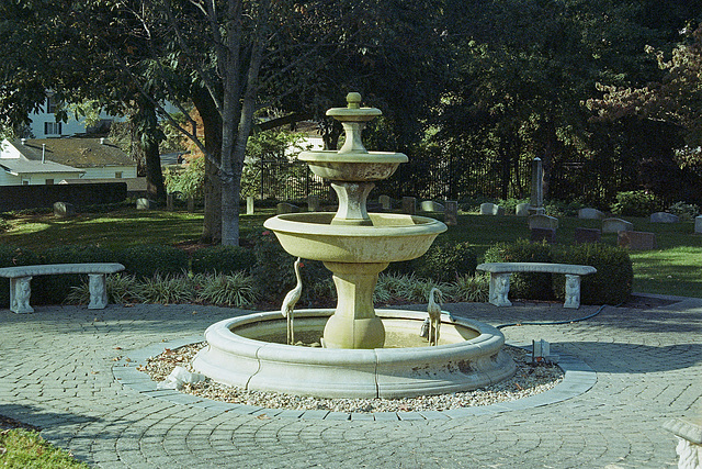 Gray Cemetery Fountain